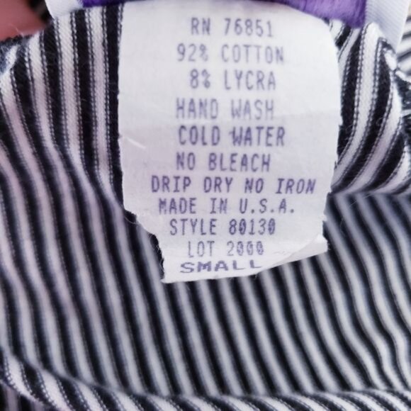 My Choice Black and White Stripe Seashell Maternity Swim Suit Size Small - Picture 7 of 8